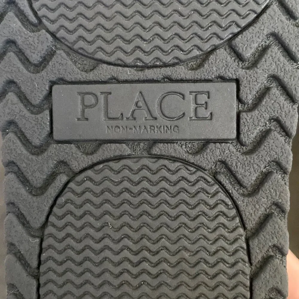 Toddler Girl’s The Children’s Place Black Boots Faux Suede Silver Buckle Size 12
